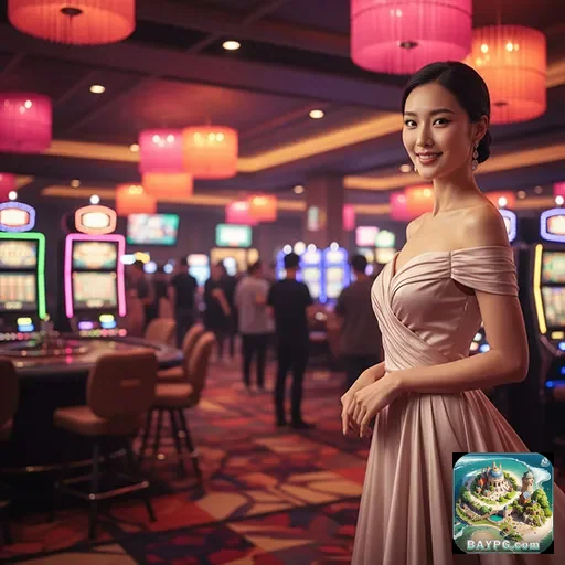 Ilustração de Experimente os melhores slots com a baypg e viva a emoção